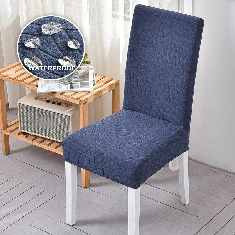 1/2/4/6 PCS Waterproof Jacquard Chair Covers Stretch Dining Chair Slipcover For Kitchen Hotel Wedding Banquet Office Anti Dirty - Image 15