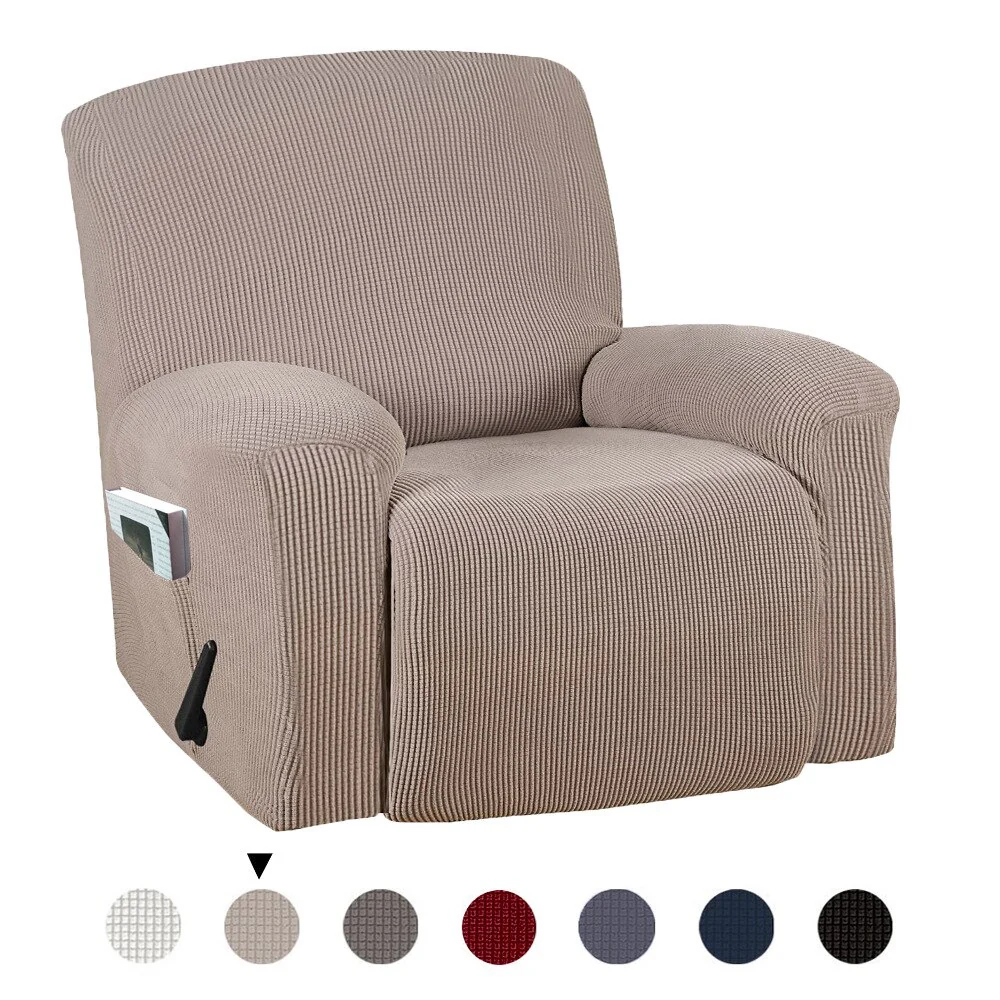 1 Piece Stretch Chair Recliner Slipcovers Furniture Protector Cover for Armchair Sofa Couch Living Room Single Seater - Image 10