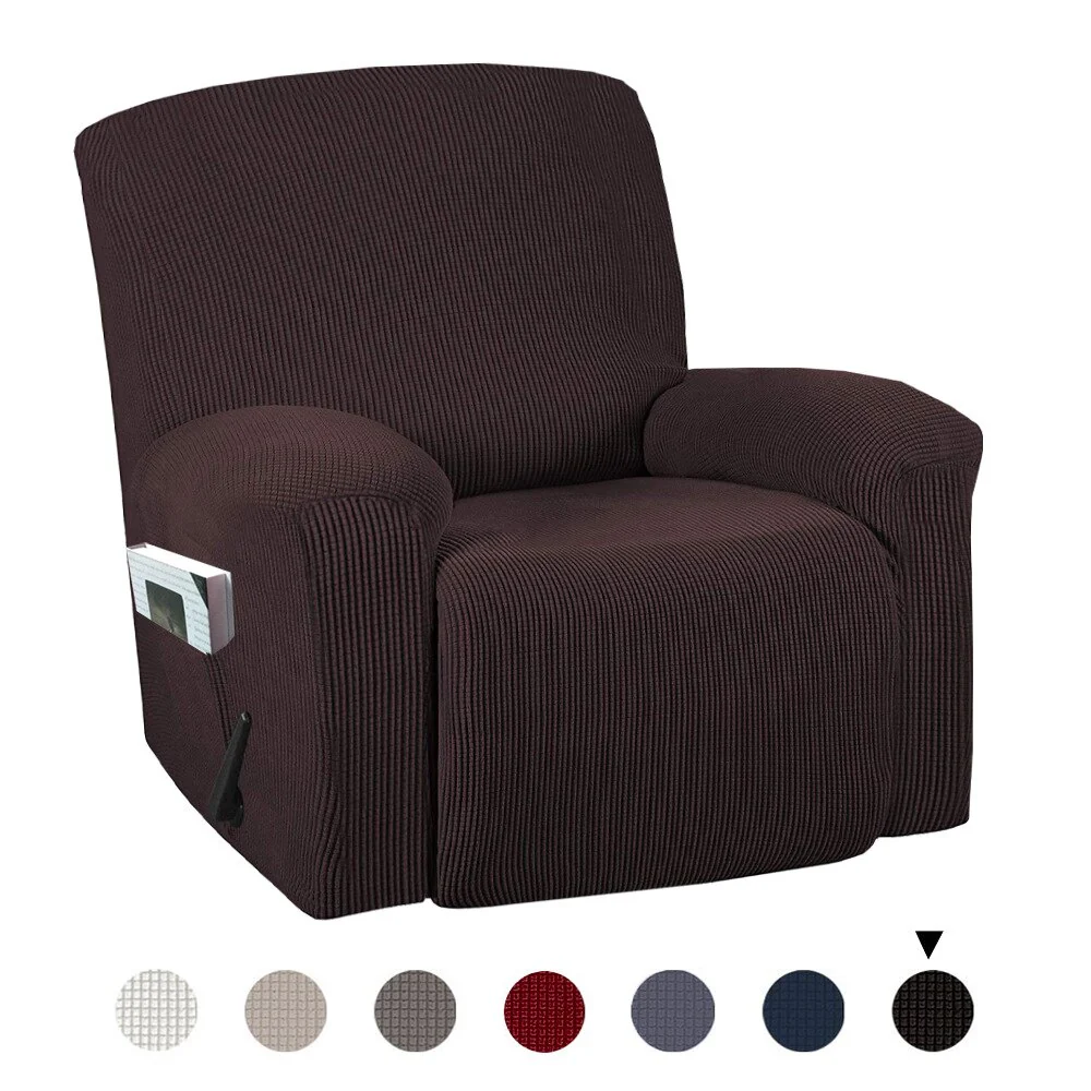 1 Piece Stretch Chair Recliner Slipcovers Furniture Protector Cover for Armchair Sofa Couch Living Room Single Seater - Image 18