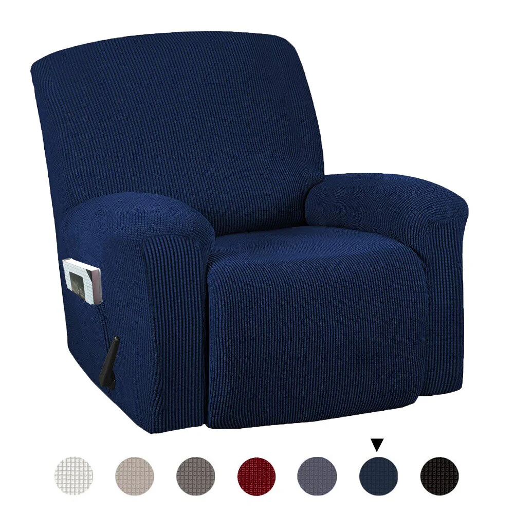 1 Piece Stretch Chair Recliner Slipcovers Furniture Protector Cover for Armchair Sofa Couch Living Room Single Seater - Image 7