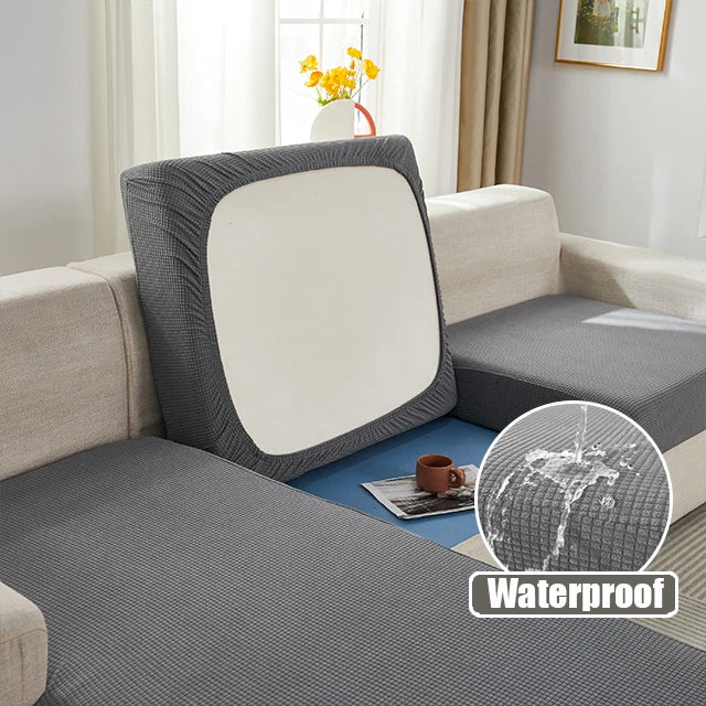 2025 Best Selling Jacquard Waterproof Sofa Cushion Cover Elastic Sofa Protector Slipcovers Removable Solid Sofa Cover - Image 11