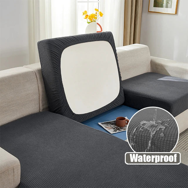 2025 Best Selling Jacquard Waterproof Sofa Cushion Cover Elastic Sofa Protector Slipcovers Removable Solid Sofa Cover - Image 12