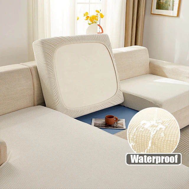 2025 Best Selling Jacquard Waterproof Sofa Cushion Cover Elastic Sofa Protector Slipcovers Removable Solid Sofa Cover - Image 7