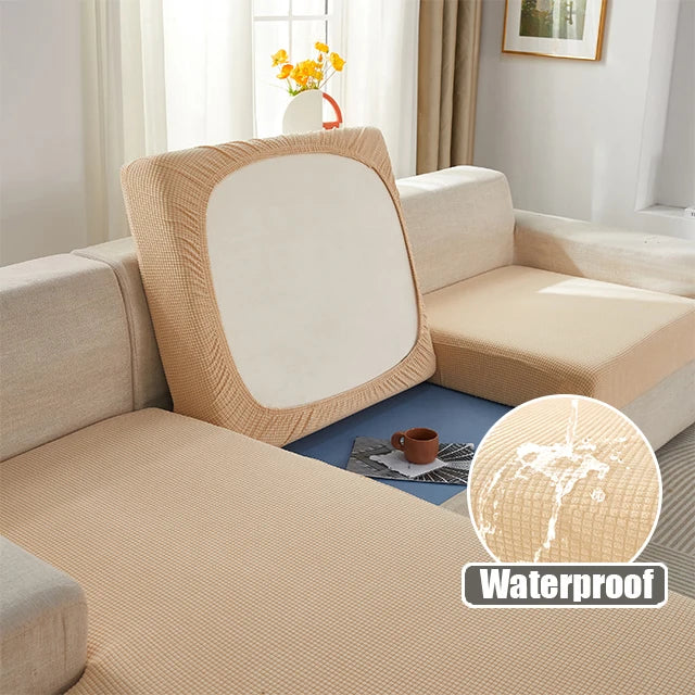2025 Best Selling Jacquard Waterproof Sofa Cushion Cover Elastic Sofa Protector Slipcovers Removable Solid Sofa Cover - Image 8