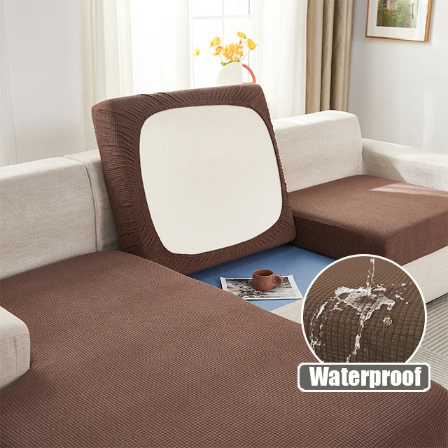 2025 Best Selling Jacquard Waterproof Sofa Cushion Cover Elastic Sofa Protector Slipcovers Removable Solid Sofa Cover - Image 9