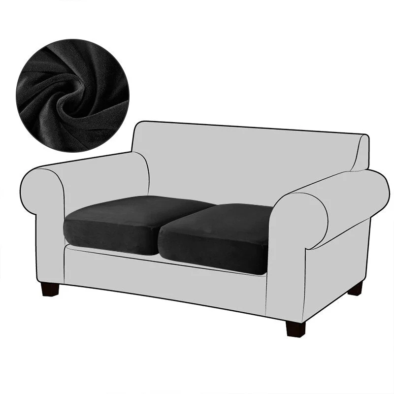 2025 Velvet Sofa Seat Cushion Covers For Living Room Plush Sofa Cushion Covers Soft Stretch Sofas Couch Slipcover - Image 11