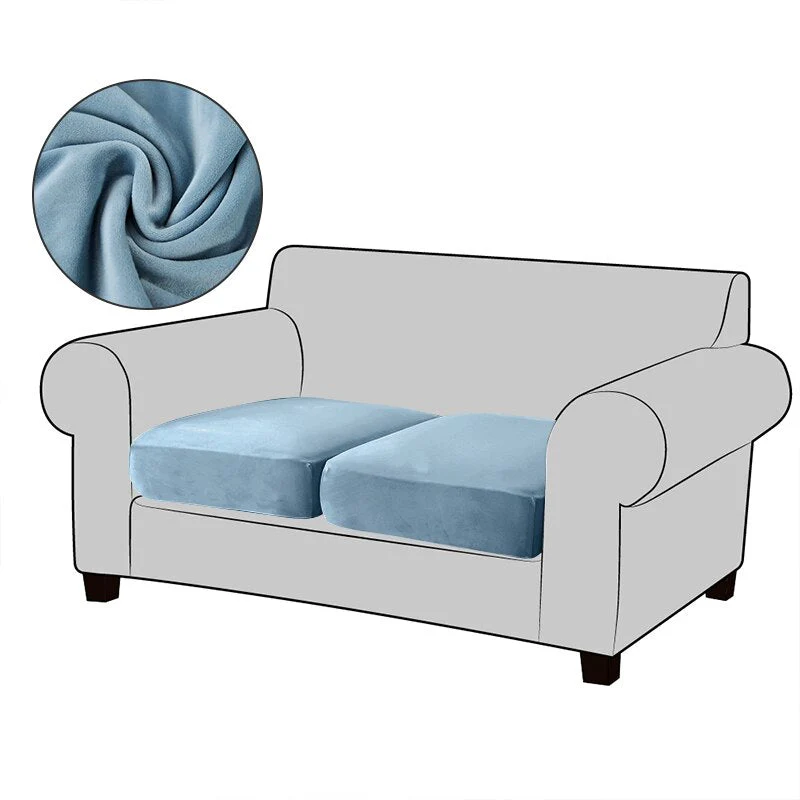 2025 Velvet Sofa Seat Cushion Covers For Living Room Plush Sofa Cushion Covers Soft Stretch Sofas Couch Slipcover - Image 14