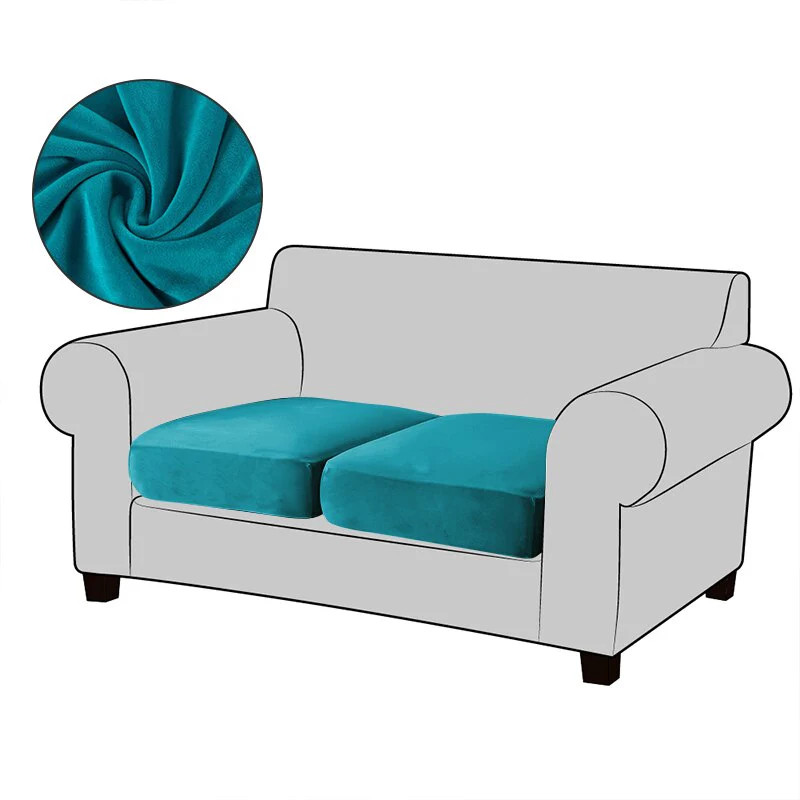 2025 Velvet Sofa Seat Cushion Covers For Living Room Plush Sofa Cushion Covers Soft Stretch Sofas Couch Slipcover - Image 16