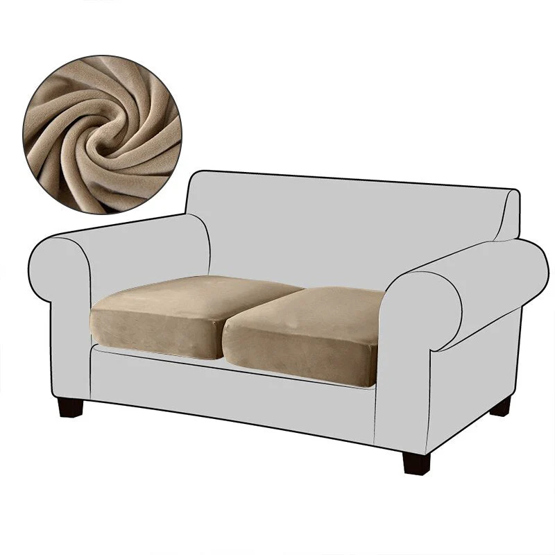 2025 Velvet Sofa Seat Cushion Covers For Living Room Plush Sofa Cushion Covers Soft Stretch Sofas Couch Slipcover - Image 9