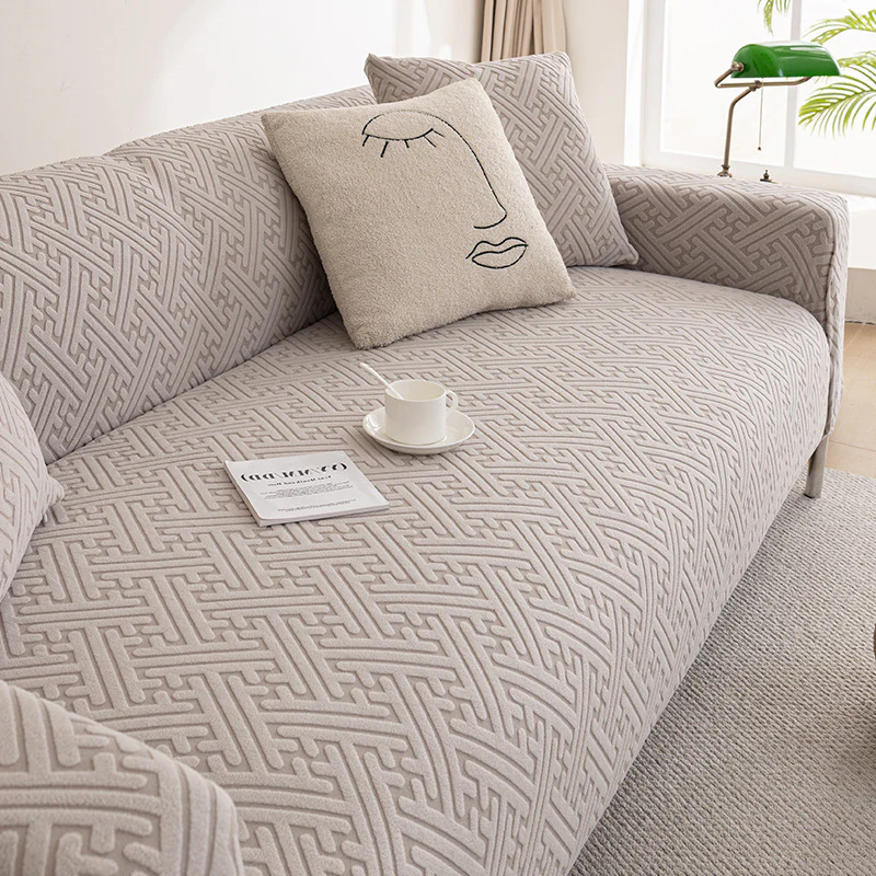 2025 Luxury Lazy-Friendly Sofa Cover Set Full-Coverage Universal Couch Covers All-Season Protector with No-Tuck Elastic Design - Image 4