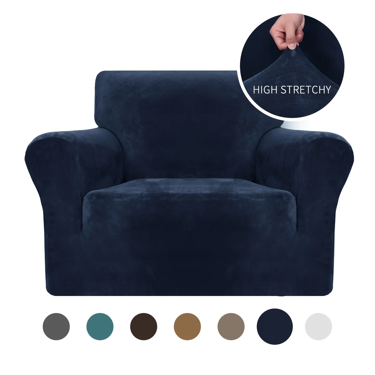 2026 Thickened Velvet Elastic Sofa Cover Universal Pet-Friendly Anti-Scratch Protector for Living Room Home Decor Soft Machine Washable - Image 3