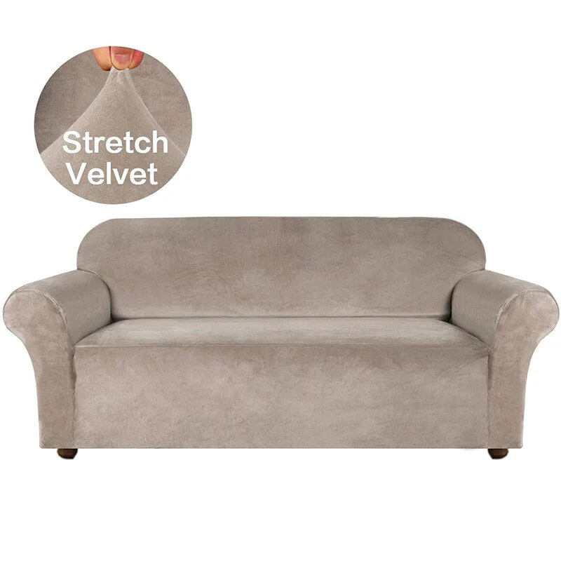 2026 Thickened Velvet Elastic Sofa Cover Universal Pet-Friendly Anti-Scratch Protector for Living Room Home Decor Soft Machine Washable - Image 33