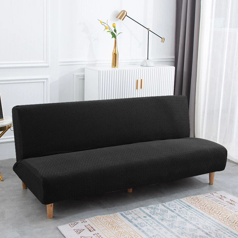 3 Different Sizes Jacquard Fabric Armless Sofa Bed Cover Sofa New Year Decor Slipcovers Stretch Protector Elastic Bench Cover - Image 10
