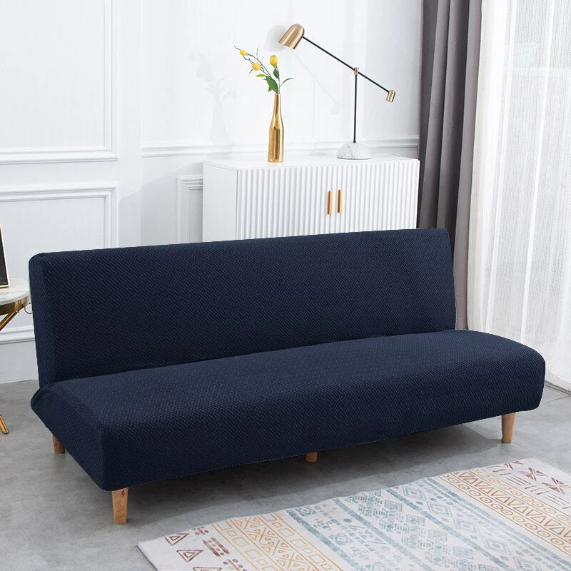 3 Different Sizes Jacquard Fabric Armless Sofa Bed Cover Sofa New Year Decor Slipcovers Stretch Protector Elastic Bench Cover - Image 12