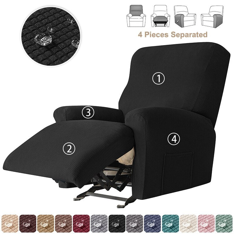 3 Seater Recliner Sofa Cover Waterproof Elastic Three Reclining Chair Cover Protector Lazy Boy Relax Armchair Cover - Image 26