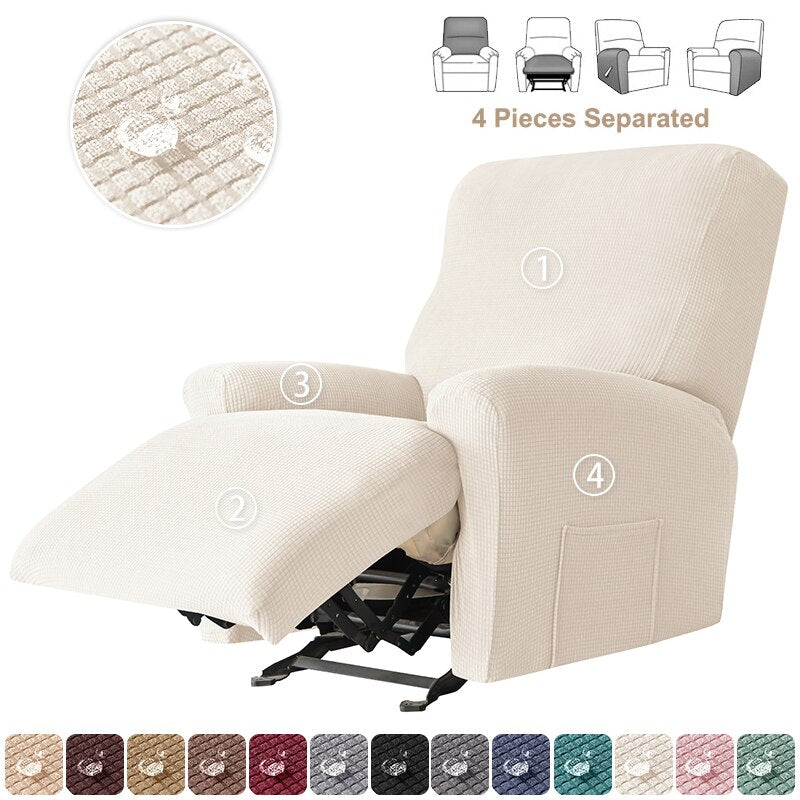 3 Seater Recliner Sofa Cover Waterproof Elastic Three Reclining Chair Cover Protector Lazy Boy Relax Armchair Cover - Image 30