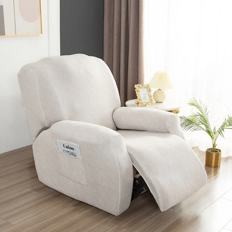 4 pieces Waterproof Recliner Sofa Cover for Living Room Elastic Reclining Chair Cover Protection Lazy Boy Relax Armchair Cover - Image 10
