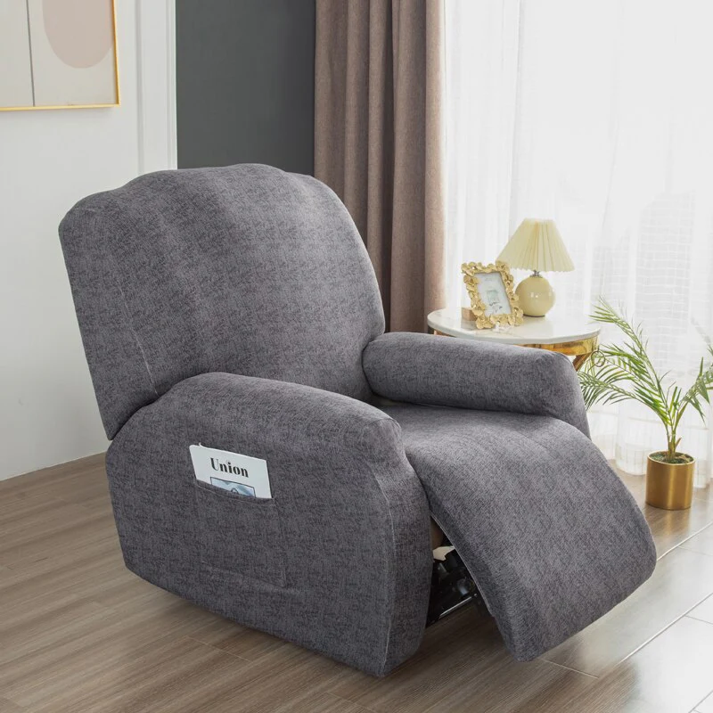 4 pieces Waterproof Recliner Sofa Cover for Living Room Elastic Reclining Chair Cover Protection Lazy Boy Relax Armchair Cover - Image 12