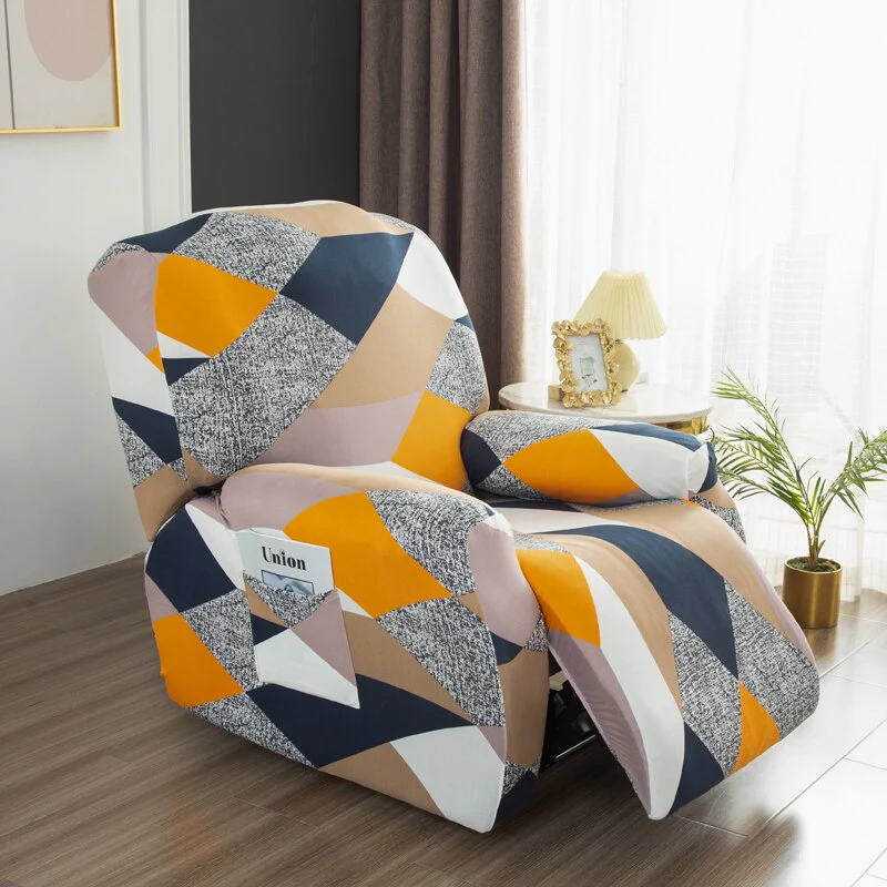 4 pieces Waterproof Recliner Sofa Cover for Living Room Elastic Reclining Chair Cover Protection Lazy Boy Relax Armchair Cover - Image 14