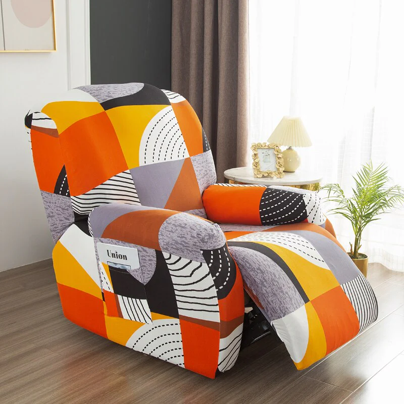 4 pieces Waterproof Recliner Sofa Cover for Living Room Elastic Reclining Chair Cover Protection Lazy Boy Relax Armchair Cover - Image 15