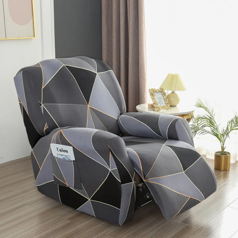 4 pieces Waterproof Recliner Sofa Cover for Living Room Elastic Reclining Chair Cover Protection Lazy Boy Relax Armchair Cover - Image 16