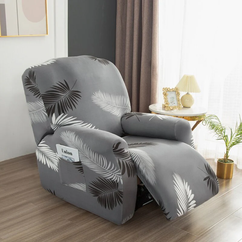 4 pieces Waterproof Recliner Sofa Cover for Living Room Elastic Reclining Chair Cover Protection Lazy Boy Relax Armchair Cover - Image 19
