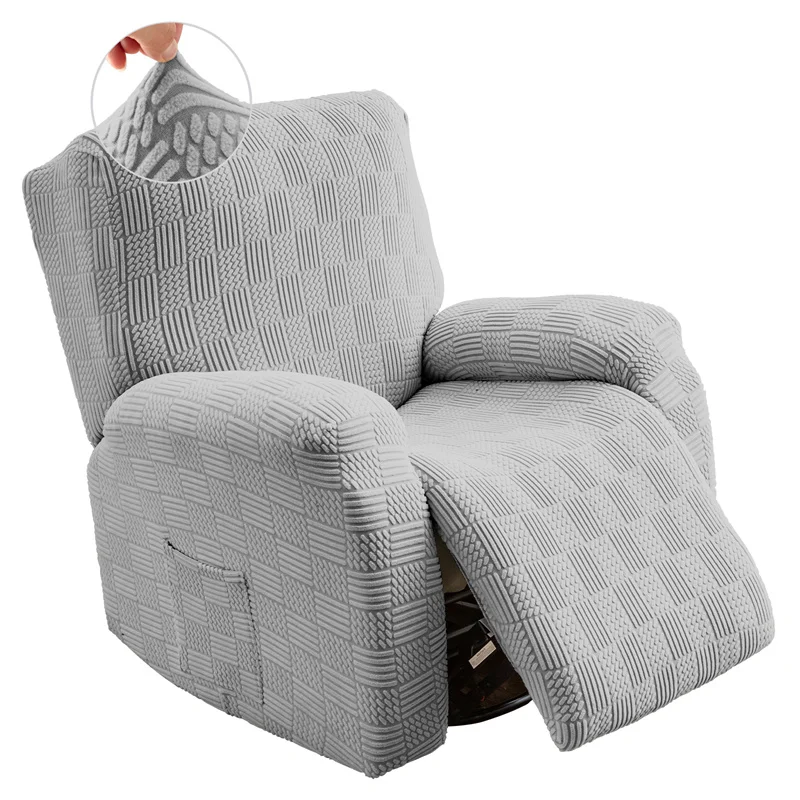 4Pcs in 1 Split Thicken Recliner Sofa Cover Elastic Jacquard Single Armchair Covers Lazy Boy Chair Slipcovers - Image 3