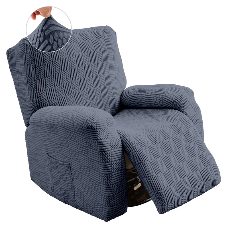 4Pcs in 1 Split Thicken Recliner Sofa Cover Elastic Jacquard Single Armchair Covers Lazy Boy Chair Slipcovers - Image 7
