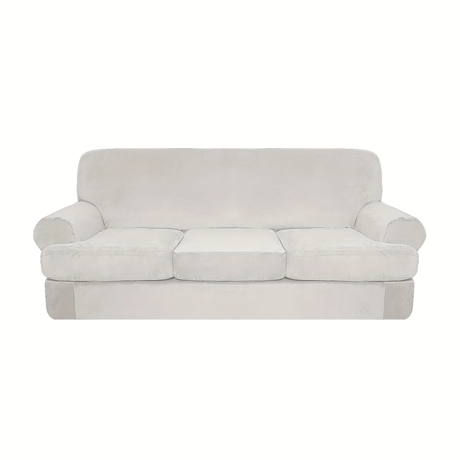 4pcs/set Stretch Sofa Slipcover T-Cushion Sofa Cover Couch Cover Furniture Protector For Hotel Bedroom Living Room Home Decor - Image 11