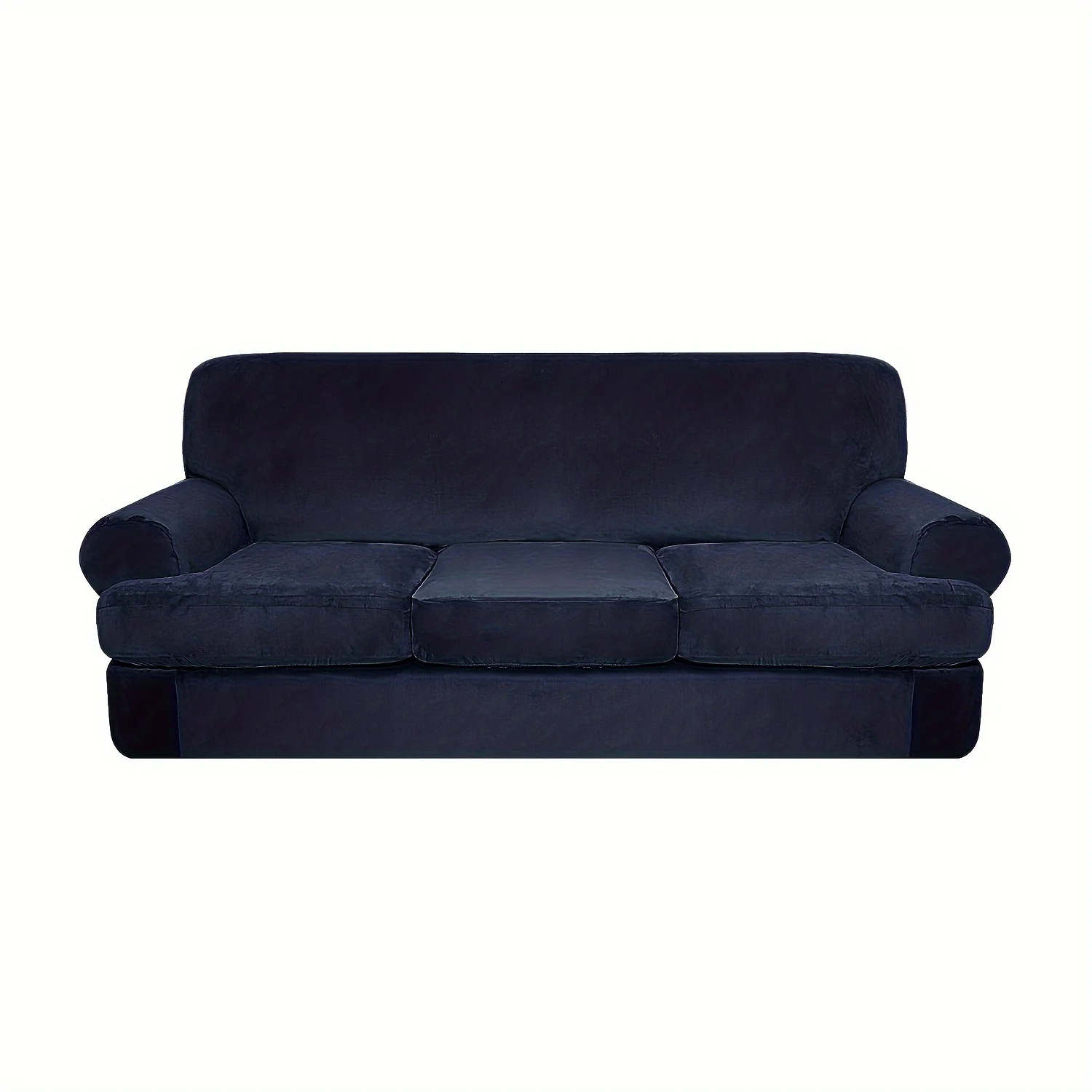 4pcs/set Stretch Sofa Slipcover T-Cushion Sofa Cover Couch Cover Furniture Protector For Hotel Bedroom Living Room Home Decor - Image 12