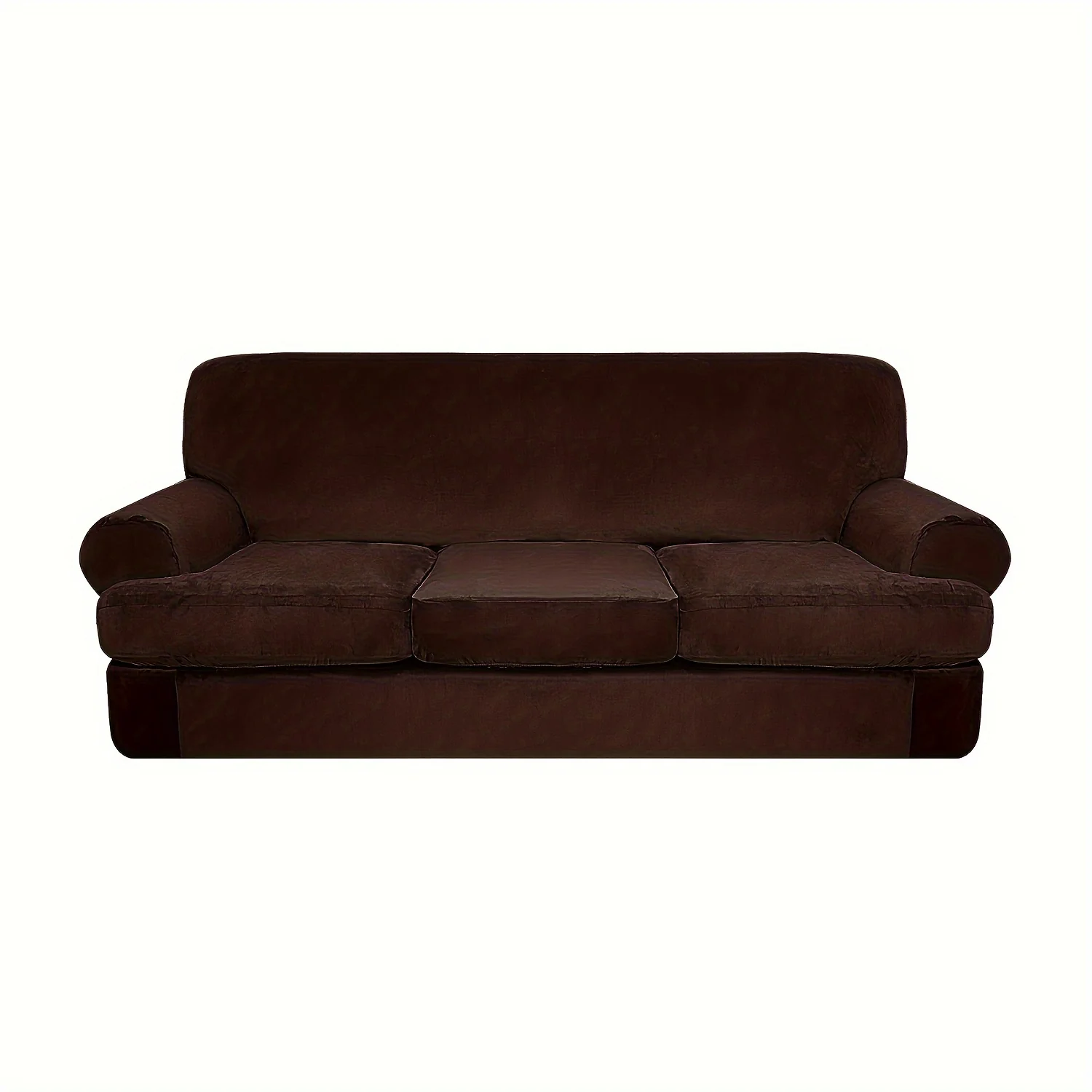 4pcs/set Stretch Sofa Slipcover T-Cushion Sofa Cover Couch Cover Furniture Protector For Hotel Bedroom Living Room Home Decor - Image 7