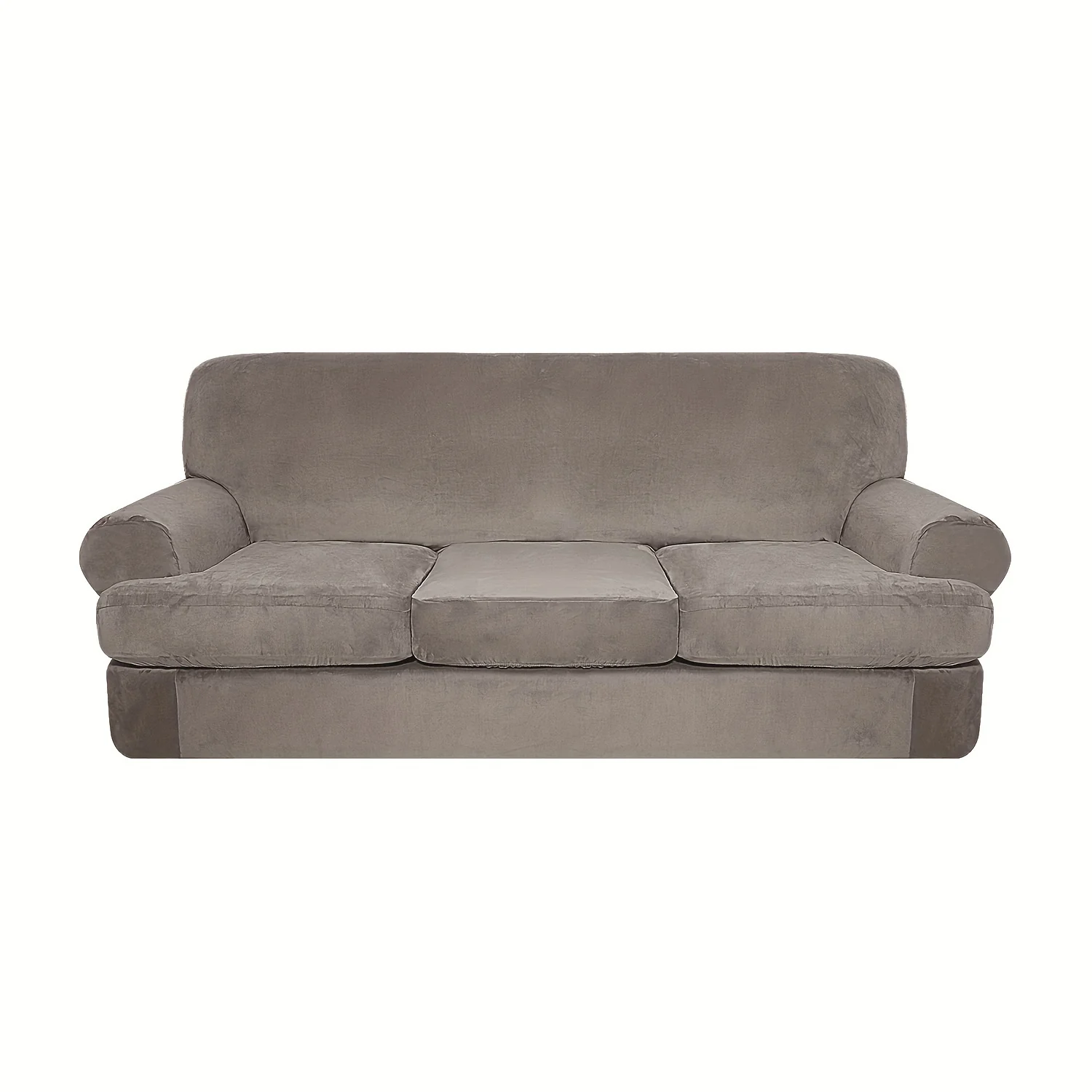 4pcs/set Stretch Sofa Slipcover T-Cushion Sofa Cover Couch Cover Furniture Protector For Hotel Bedroom Living Room Home Decor - Image 8