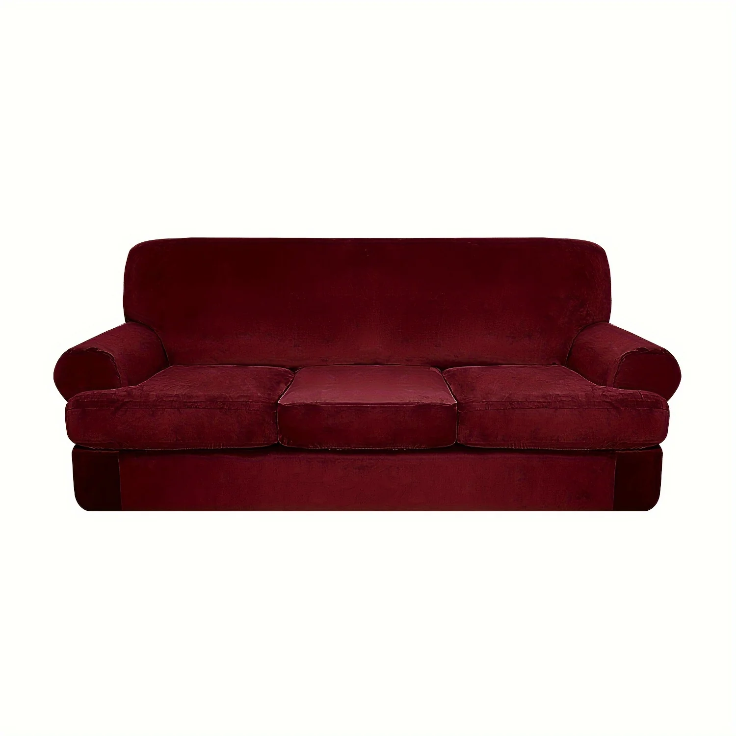 4pcs/set Stretch Sofa Slipcover T-Cushion Sofa Cover Couch Cover Furniture Protector For Hotel Bedroom Living Room Home Decor - Image 9