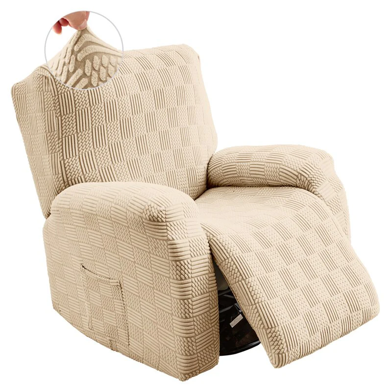 4Pcs Split Luxury Thicken Recliner Chair Cover Elastic Jacquard Single Sofa Covers Lazy Boy Chair Slipcovers Stretch Armchair Protector - Image 9