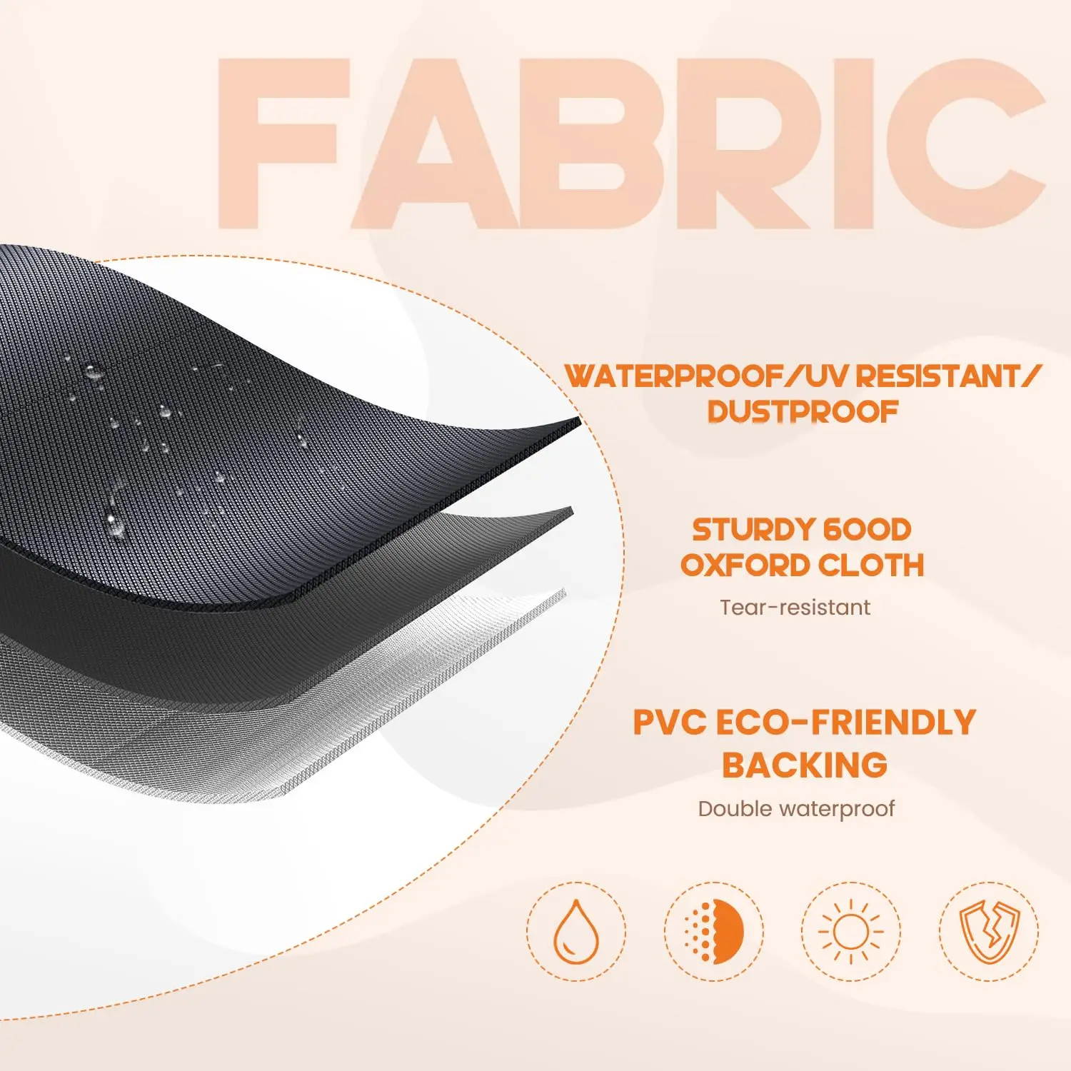 600D Outdoor Furniture Covers Heavy-Duty Tear-Resistant Waterproof Oxford Cloth Patio Dust Proof Garden Covers for Sofa Furniture - Image 3