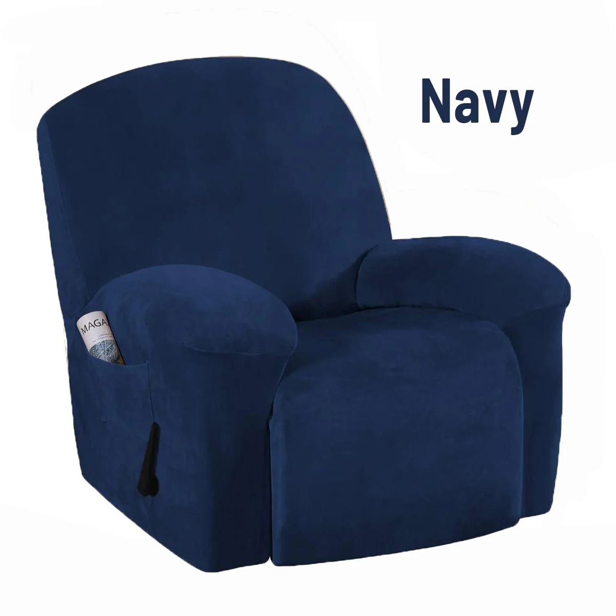 All-in-1/4pcs Split Design High Grade Velvet Recliner Chair Covers Waterproof Couch Covers Armchair Slipcover Washable Furniture Protectors - Image 10