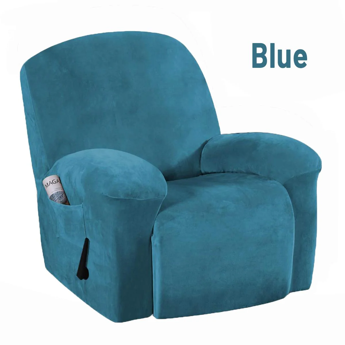 All-in-1/4pcs Split Design High Grade Velvet Recliner Chair Covers Waterproof Couch Covers Armchair Slipcover Washable Furniture Protectors - Image 11