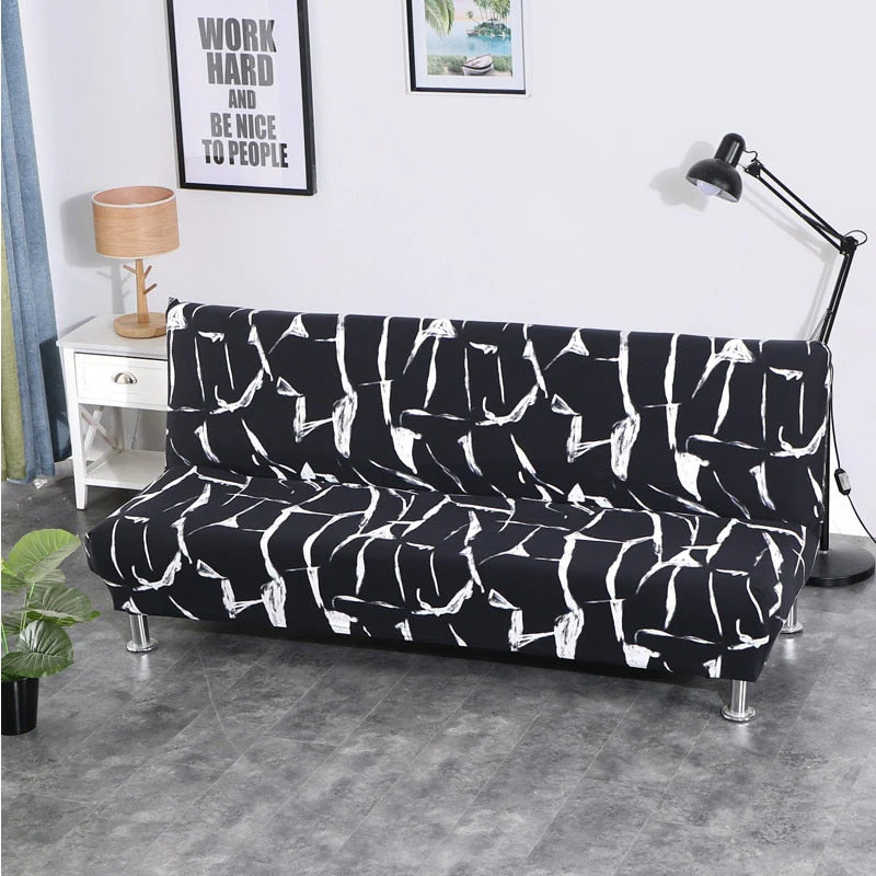 All-inclusive Folding Sofa Bed Cover Tight Wrap Sofa Towel Rekbare Kaft Couch Cover Without Armrest Housse De Canap Cubre Sofa Armless Covers - Image 14