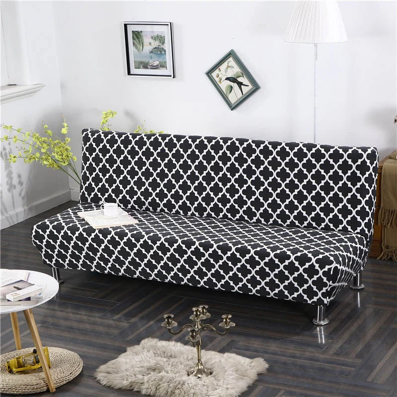 All-inclusive Folding Sofa Bed Cover Tight Wrap Sofa Towel Rekbare Kaft Couch Cover Without Armrest Housse De Canap Cubre Sofa Armless Covers - Image 20