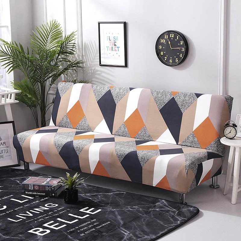 All-inclusive Folding Sofa Bed Cover Tight Wrap Sofa Towel Rekbare Kaft Couch Cover Without Armrest Housse De Canap Cubre Sofa Armless Covers - Image 23