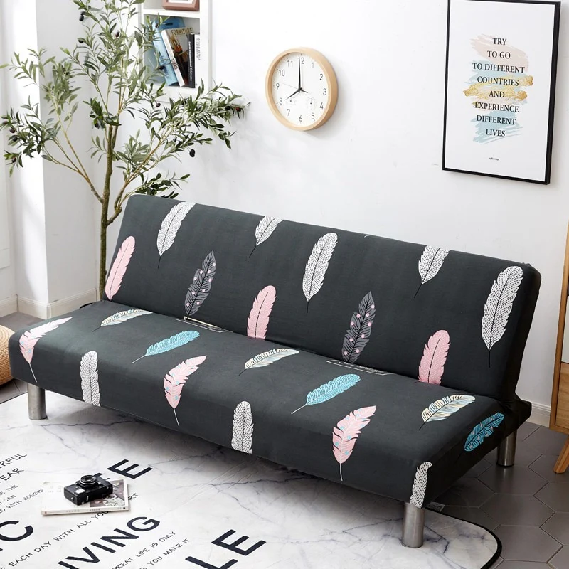 Armless Covers Sofa Bed Cover All-inclusive Folding Elastic Couch Cover Loveseat Stretch Furniture Covers Protector Removable - Image 10