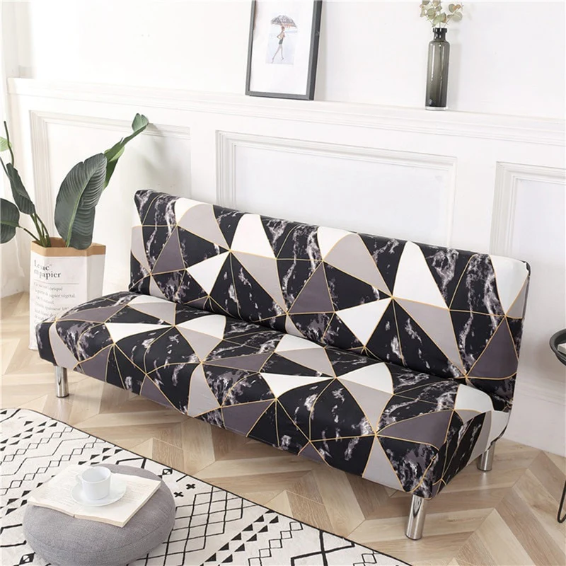 Armless Covers Sofa Bed Cover All-inclusive Folding Elastic Couch Cover Loveseat Stretch Furniture Covers Protector Removable - Image 11