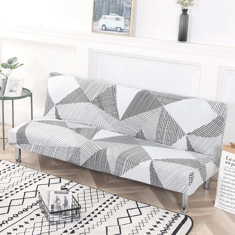 Armless Covers Sofa Bed Cover All-inclusive Folding Elastic Couch Cover Loveseat Stretch Furniture Covers Protector Removable - Image 18