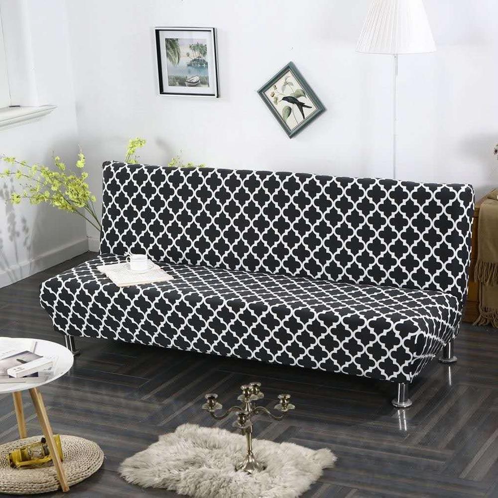 Armless Covers Sofa Bed Cover All-inclusive Folding Elastic Couch Cover Loveseat Stretch Furniture Covers Protector Removable - Image 20