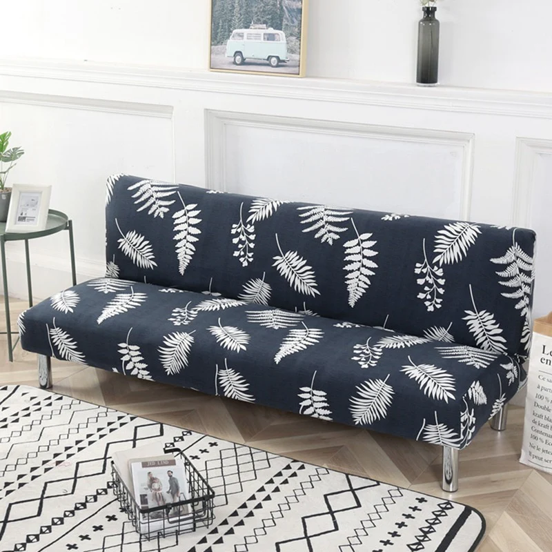 Armless Covers Sofa Bed Cover All-inclusive Folding Elastic Couch Cover Loveseat Stretch Furniture Covers Protector Removable - Image 21