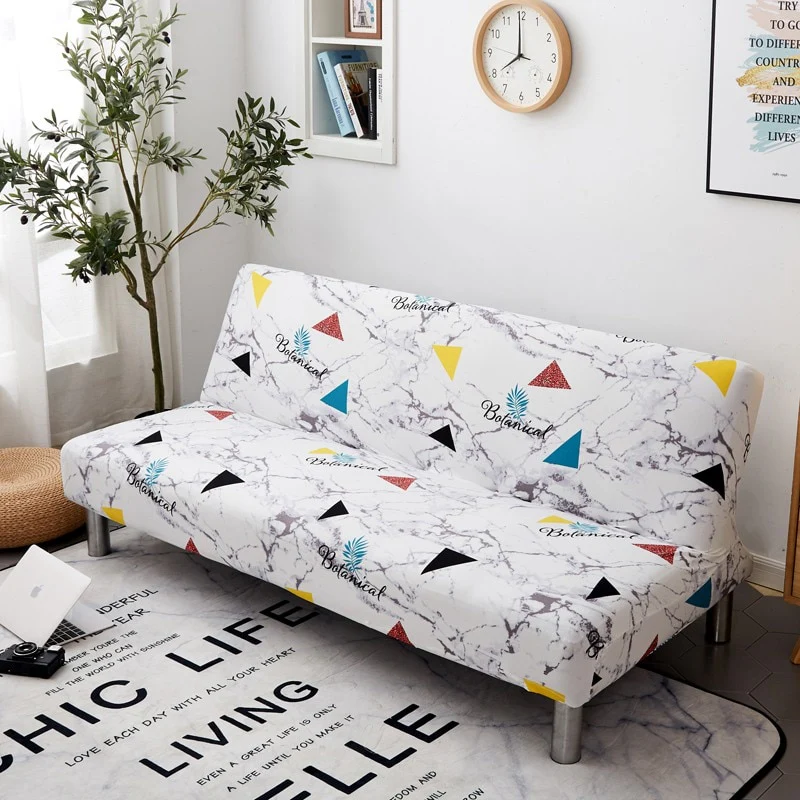 Armless Covers Sofa Bed Cover All-inclusive Folding Elastic Couch Cover Loveseat Stretch Furniture Covers Protector Removable - Image 5