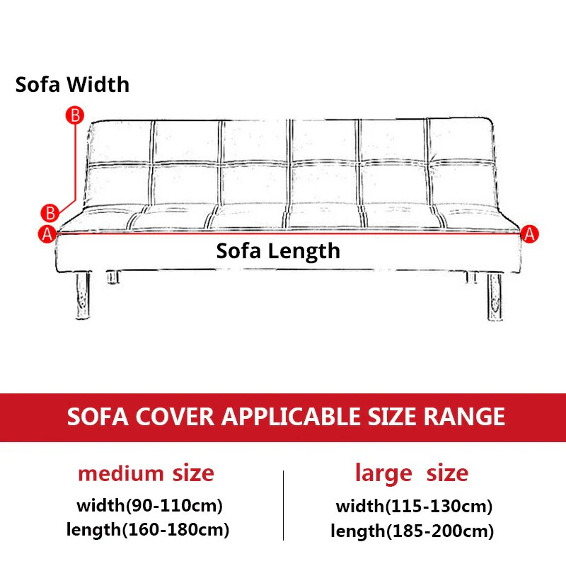 Armless Covers Sofa Bed Cover All-inclusive Folding Elastic Couch Cover Loveseat Stretch Furniture Covers Protector Removable - Image 6