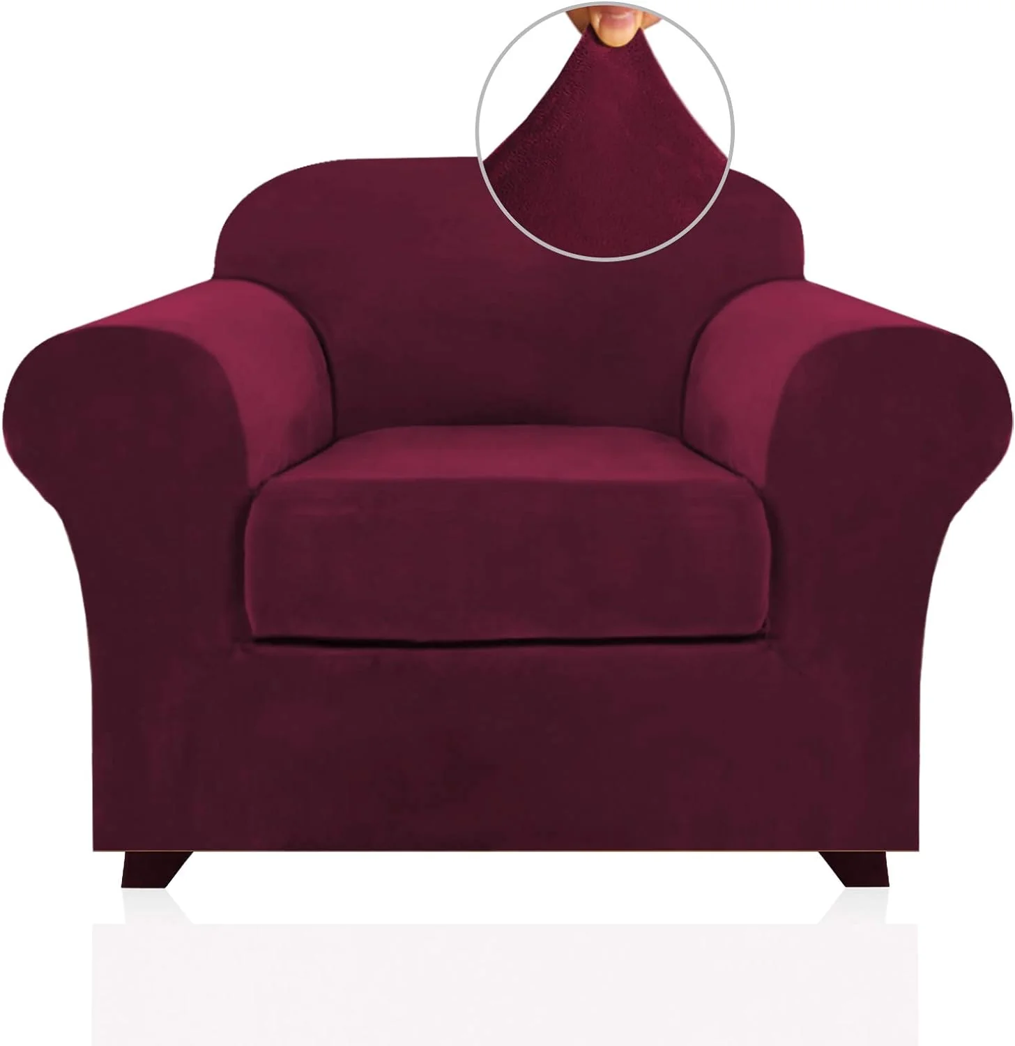 Best Real Velvet Stretch Sofa Covers 2025 New Stretch Velvet Couch Covers for Cushion Sofa Slipcovers Soft Sofa Slip Covers Furniture Covers - Image 15