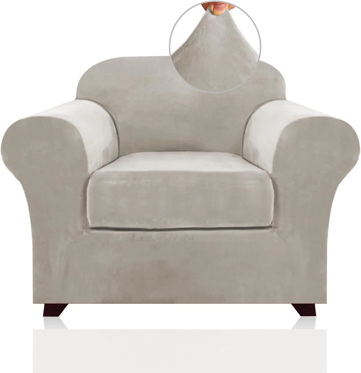 Best Real Velvet Stretch Sofa Covers 2025 New Stretch Velvet Couch Covers for Cushion Sofa Slipcovers Soft Sofa Slip Covers Furniture Covers - Image 18