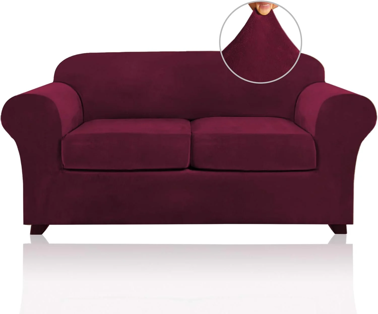 Best Real Velvet Stretch Sofa Covers 2025 New Stretch Velvet Couch Covers for Cushion Sofa Slipcovers Soft Sofa Slip Covers Furniture Covers - Image 25